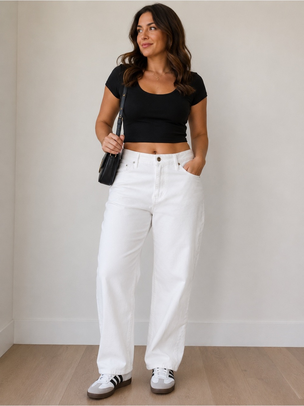 New Good American White Straight Leg Jeans Good Legs Crop Jeans  Plus Size 22